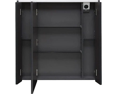 Приобрести Комплект мебели белый глянец/антрацит 80 см Roca Ronda ZRU9302965 + 327470000 + ZRU9302970 в магазине сантехники Santeh-Crystal.ru