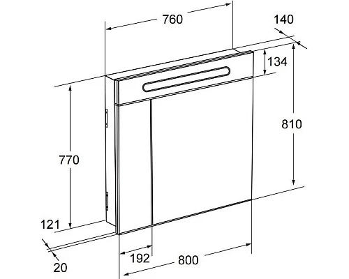 Купить Комплект мебели светлый дуб 80 см Roca Lago 857296444 + 32799C000 + ZRU9000033 в магазине сантехники Santeh-Crystal.ru