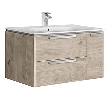 Тумба с раковиной светлый дуб 80 см Roca Lago 857296444 + 32799C000