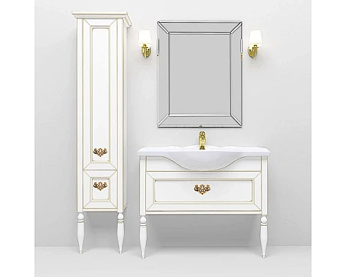 Приобрести Тумба с раковиной дуб молочный 85 см Roca America Evolution L ZRU9302960 + 327206000 в магазине сантехники Santeh-Crystal.ru