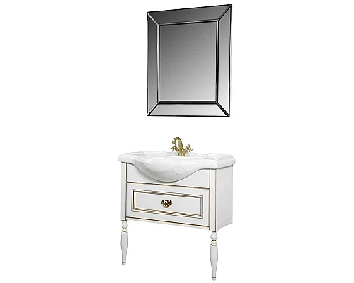 Приобрести Тумба с раковиной дуб молочный 85 см Roca America Evolution L ZRU9302960 + 327206000 в магазине сантехники Santeh-Crystal.ru