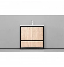 Тумба черный матовый/шатанэ 78,9 см Velvex Klaufs tnKLA.80.2D.1Y-617.217