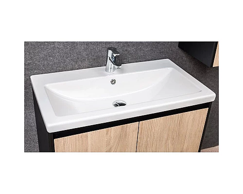 Заказать Тумба черный матовый/шатанэ 78,9 см Velvex Klaufs tnKLA.80.2D.1Y-617.217 в магазине сантехники Santeh-Crystal.ru