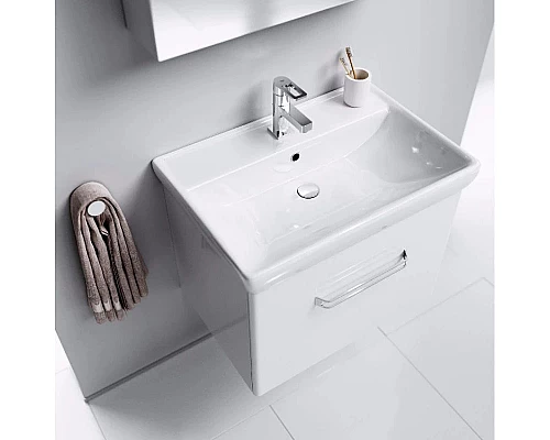 Купить Комплект мебели белый глянец 81 см Aqwella Neo NEO01081 + 1.WH30.2.084 + Neo.04.08 в магазине сантехники Santeh-Crystal.ru