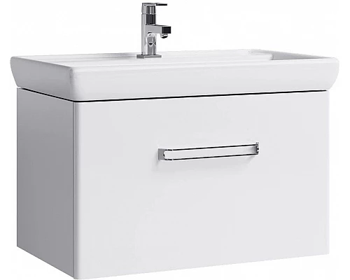 Купить Комплект мебели белый глянец 81 см Aqwella Neo NEO01081 + 1.WH30.2.084 + Neo.04.08 в магазине сантехники Santeh-Crystal.ru