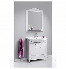 Комплект мебели белый глянец 87 см Aqwella Franchesca FR0108 + 4620008197357 + FR0208