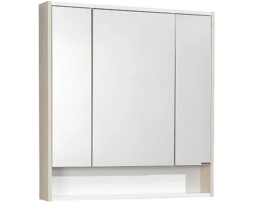 Купить Комплект мебели белый глянец/ясень фабрик 80,5 см Акватон Рико 1A215401RIB90 + 1WH207783 + 1A215302RIB90 в магазине сантехники Santeh-Crystal.ru