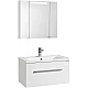 Заказать Комплект мебели белый глянец 80 см Акватон Мадрид 1A126801MA010 + 1A70493KPR010 + 1A175202MA010 в магазине сантехники Santeh-Crystal.ru
