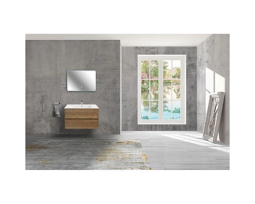 Заказать Тумба дуб табачный 80,7 см Vincea Gio VMC-2G800TO в магазине сантехники Santeh-Crystal.ru