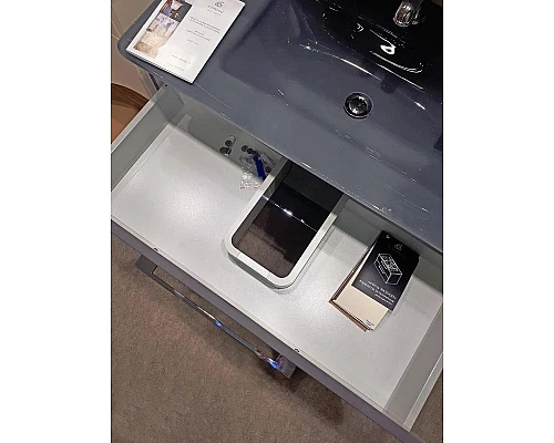 Заказать Тумба графит матовый 79,2 см Caprigo Accord 2212-TP810 в магазине сантехники Santeh-Crystal.ru