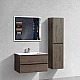 Приобрести Комплект мебели темный дуб 80 см Vincea Luka VMC-2L800RO + VCB-13800W + VLM-3VN800 в магазине сантехники Santeh-Crystal.ru