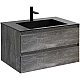 Заказать Тумба с раковиной серый камень 80 см Vincea Luka VMC-2L800GS + VCB-13800B в магазине сантехники Santeh-Crystal.ru