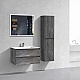 Заказать Комплект мебели серый камень 80 см Vincea Luka VMC-2L800GS + VCB-13800W + VLM-3VN800 в магазине сантехники Santeh-Crystal.ru
