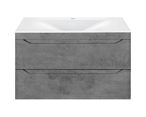Приобрести Тумба с раковиной бетон 80,5 см Vincea Fine VMC-2F800BT + VCB-1F800W в магазине сантехники Santeh-Crystal.ru