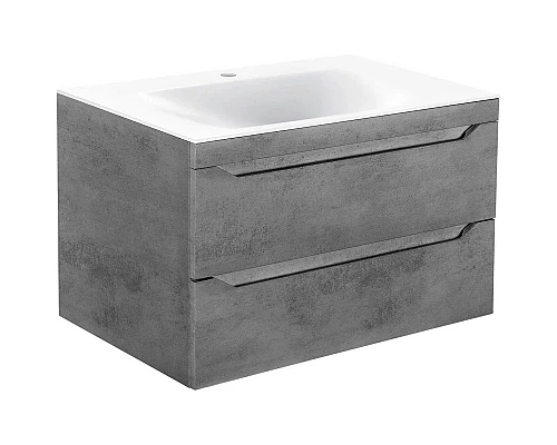 Купить Комплект мебели бетон 80,5 см Vincea Fine VMC-2F800BT + VCB-1F800W + VLM-2A800 в магазине сантехники Santeh-Crystal.ru