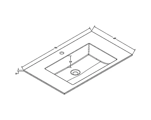 Заказать Комплект мебели натуральный дуб 80 см Vincea Chiara VMC-2C800NO + VCB-13800G + VLM-3VN800 в магазине сантехники Santeh-Crystal.ru