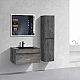 Заказать Комплект мебели серый камень 80 см Vincea Chiara VMC-2C800GS + VCB-13800B + VLM-3VN800 в магазине сантехники Santeh-Crystal.ru