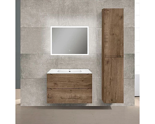 Заказать Тумба с раковиной дуб винтаж 81 см Vincea Norma VMC-2N800VO + VCB-2N800W в магазине сантехники Santeh-Crystal.ru