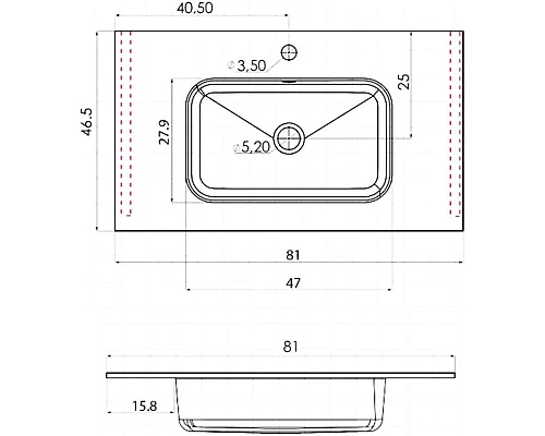 Заказать Тумба с раковиной дуб винтаж 81 см Vincea Norma VMC-2N800VO + VCB-2N800W в магазине сантехники Santeh-Crystal.ru
