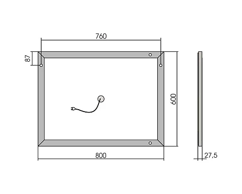 Приобрести Комплект мебели дуб винтаж 81 см Vincea Norma VMC-2N800VO + VCB-2N800W + VLM-2B800 в магазине сантехники Santeh-Crystal.ru