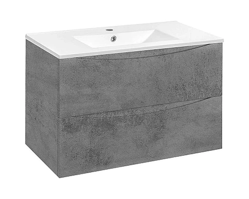 Купить Комплект мебели бетон 91,5 см Vincea Mia VMC-2MC900BT + VBS-13990 + VLM-3VN800 в магазине сантехники Santeh-Crystal.ru