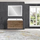 Купить Тумба с раковиной дуб винтаж 90 см Vincea Mia VMC-2MA900VO + VCB-3M900W в магазине сантехники Santeh-Crystal.ru