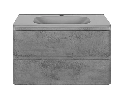 Заказать Тумба с раковиной бетон 79,4 см Vincea Vico VMC-2V800BT + VCB-2VP800G в магазине сантехники Santeh-Crystal.ru