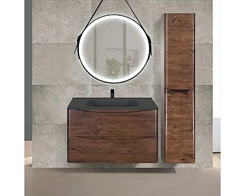 Заказать Комплект мебели темный дуб 79,4 см Vincea Paola VMC-2P800RW + VCB-2VP800B + VLM-2N700+ в магазине сантехники Santeh-Crystal.ru