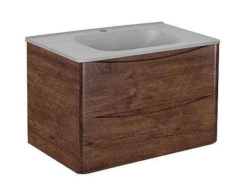 Приобрести Комплект мебели темный дуб 79,4 см Vincea Paola VMC-2P800RW + VCB-2VP800G + VLM-2N700+ в магазине сантехники Santeh-Crystal.ru