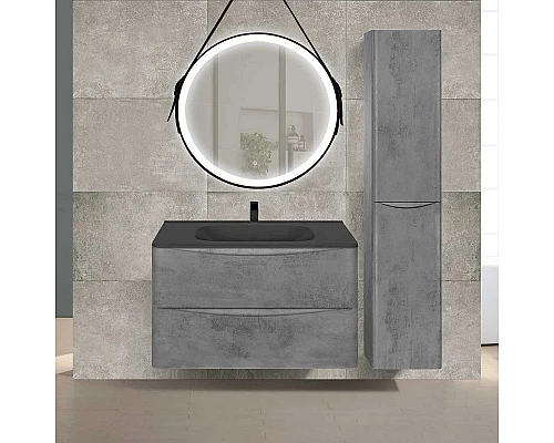 Приобрести Тумба с раковиной бетон 79,4 см Vincea Paola VMC-2P800BT + VCB-2VP800B в магазине сантехники Santeh-Crystal.ru