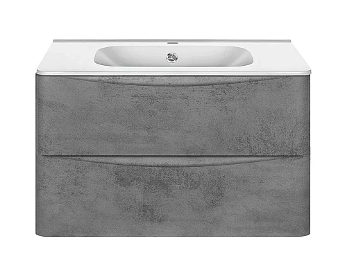 Приобрести Комплект мебели бетон 79,4 см Vincea Paola VMC-2P800BT + VCB-2VP800W + VLM-2A800 в магазине сантехники Santeh-Crystal.ru