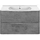 Приобрести Комплект мебели бетон 79,4 см Vincea Paola VMC-2P800BT + VCB-2VP800W + VLM-2A800 в магазине сантехники Santeh-Crystal.ru