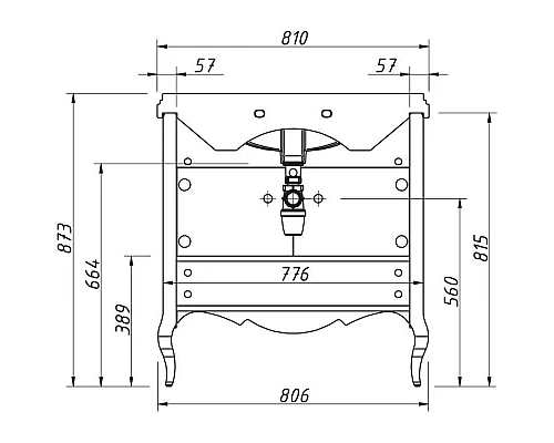 Заказать Тумба антарктида 80,8 см Caprigo Verona 33523-TP817 в магазине сантехники Santeh-Crystal.ru
