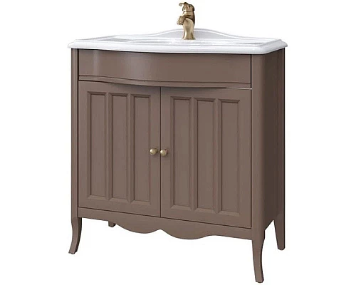 Купить Тумба шоколад матовый 79 см Caprigo Marsel 33812-TP809 в магазине сантехники Santeh-Crystal.ru