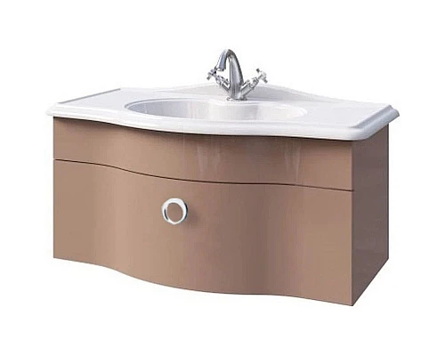 Приобрести Тумба капучино глянец 85 см Caprigo Nokturn 1313-TP019 в магазине сантехники Santeh-Crystal.ru