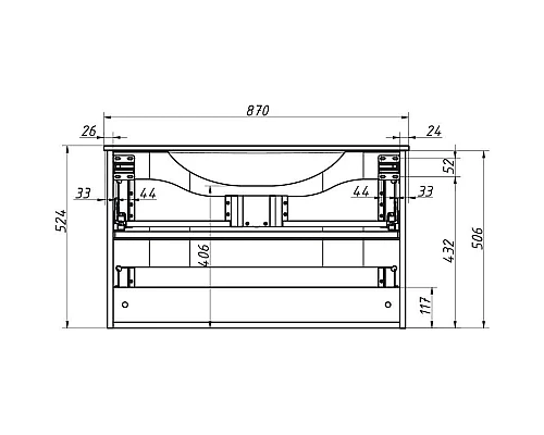 Приобрести Тумба капучино глянец 85 см Caprigo Nokturn 1319-TP019 в магазине сантехники Santeh-Crystal.ru