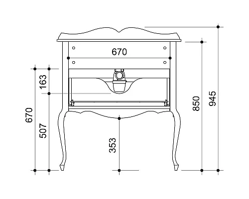 Заказать Тумба светло-бежевый матовый 80,6 см Caprigo Bourget 11012-B002 в магазине сантехники Santeh-Crystal.ru