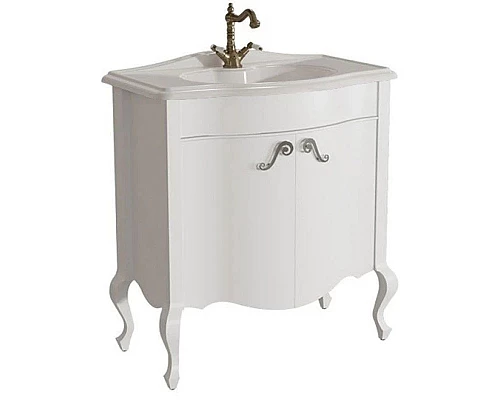 Приобрести Тумба белый матовый 80,6 см Caprigo Bourget 11023-B016 в магазине сантехники Santeh-Crystal.ru