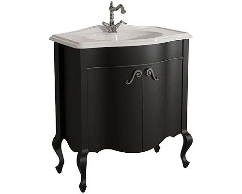 Заказать Тумба черный матовый 80,6 см Caprigo Bourget 11023-B042 в магазине сантехники Santeh-Crystal.ru