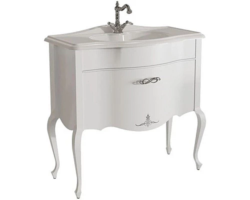 Заказать Тумба белый матовый 90,6 см Caprigo Bourget 11013-B016 в магазине сантехники Santeh-Crystal.ru