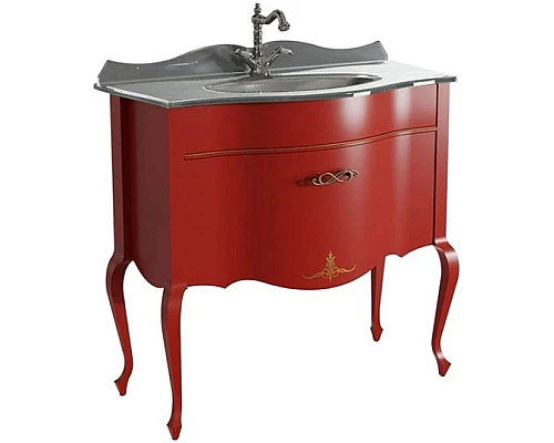 Заказать Тумба красный матовый 90,6 см Caprigo Bourget 11013-B014 в магазине сантехники Santeh-Crystal.ru