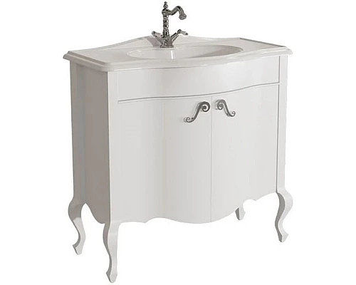 Заказать Тумба белый матовый 90,6 см Caprigo Bourget 11024-B016 в магазине сантехники Santeh-Crystal.ru