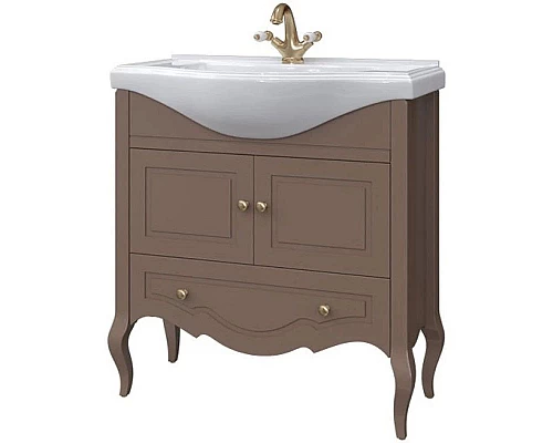 Приобрести Тумба шоколад матовый 80,8 см Caprigo Verona 33523-TP809 в магазине сантехники Santeh-Crystal.ru