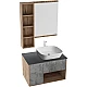 Приобрести Тумба с раковиной дуб веллингтон/бетон 80 см Grossman Бруно 108008 + GR-3020 в магазине сантехники Santeh-Crystal.ru