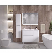 Комплект мебели белый глянец 90,1 см Grossman Адель 109004 + 4627173210256 + 209004