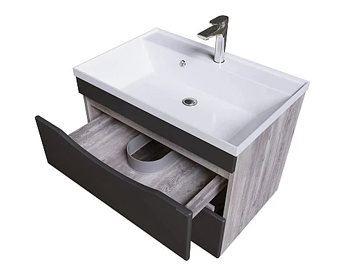 Заказать Тумба с раковиной бетон пайн/графит матовый 80,2 см Grossman Талис 108013 + 4627173210188 в магазине сантехники Santeh-Crystal.ru