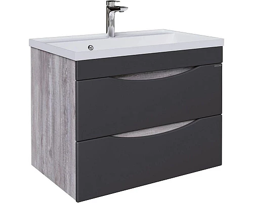 Заказать Комплект мебели бетон пайн/графит матовый 80,2 см Grossman Талис 108013 + 4627173210188 + 208009 в магазине сантехники Santeh-Crystal.ru