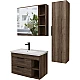 Приобрести Комплект мебели темный дуб 81 см Grossman Форта 1080042 + 30469 + 2080022 в магазине сантехники Santeh-Crystal.ru