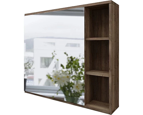 Приобрести Комплект мебели темный дуб 81 см Grossman Форта 1080042 + 30469 + 2080022 в магазине сантехники Santeh-Crystal.ru