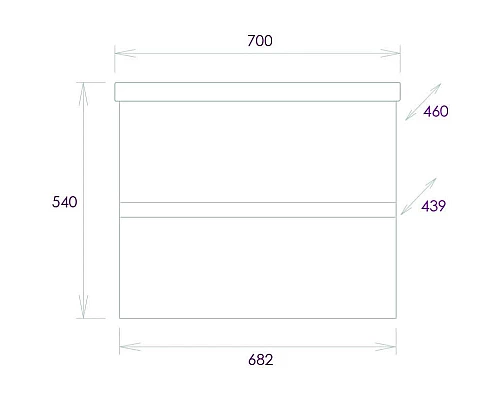 Заказать Тумба белый глянец 68,2 см Onika Эвада 107059 в магазине сантехники Santeh-Crystal.ru